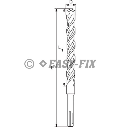 Burghiu pt beton SDS plus S4 Ø 8,0x150/210 TRUTEK
