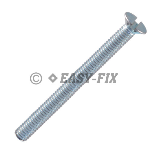 Şurub cap înecat DIN 963-4.8 - M 5x80 ZA  (-) (100 buc)