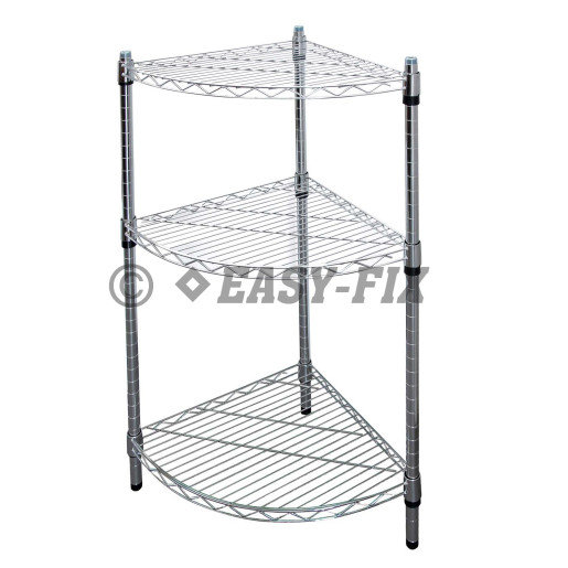 Raft 3 polite triunghiulare 350x350mm H1,5m - Cromat