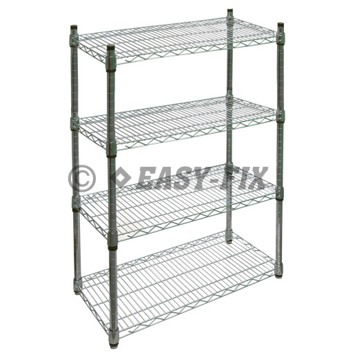 Raft 4 polite dreptunghiulare 750x350mm H1,5m - Cromat