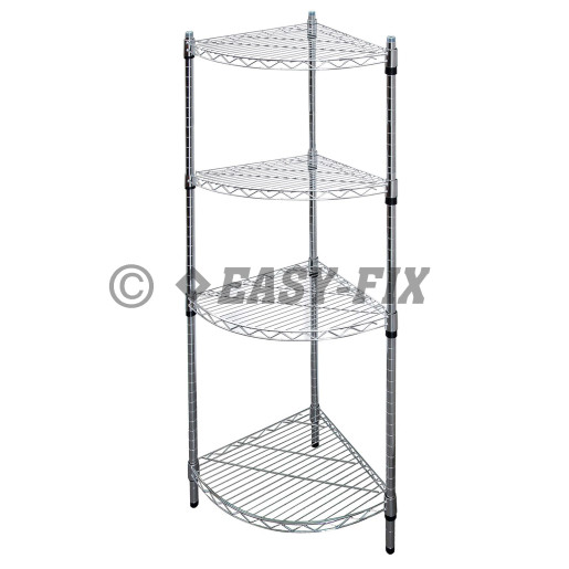 Raft 4 polite triunghiulare 450x450mm H1,8m - Cromat