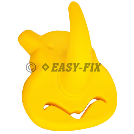 Cuier plastic 70x75x45mm - Rinocer - Galben