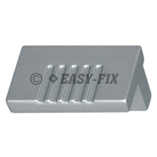 Buton metalic 480.81 - 39x23x23mm - Cromat Satinat