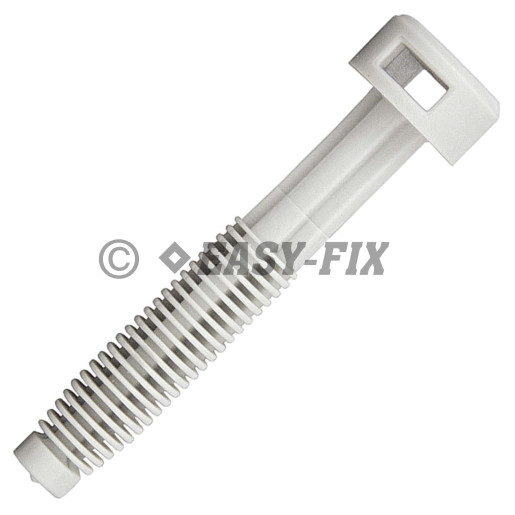 Diblu rapid cu lamele pt fixare cabluri 6x40 - Alb (10 buc)
