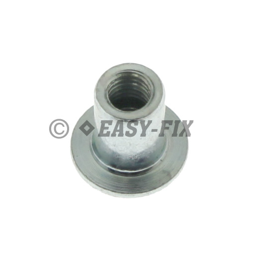 Piuliţă înfundată rotundă, oţel Ø15mm - M6x12 SW5 Zincat alb (100 buc)