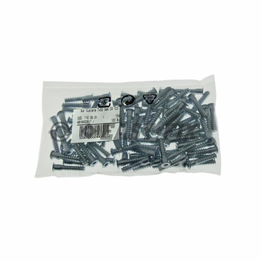 Şurub pt cuplare PAL cap înecat 7.0x33 ZA - SW 4 (100 buc)