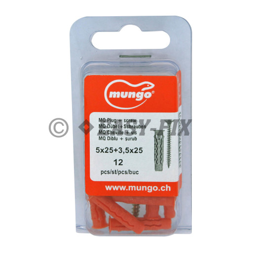 Diblu MQ  5x25 şi Şurub 3,5x25mm