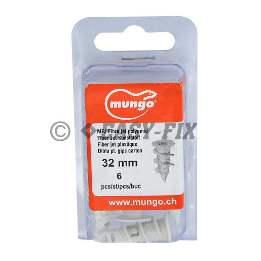 Diblu rapid Mungo din Nylon pt Gips-Carton L=32mm - Alb