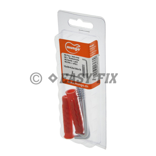 Diblu MQ 10x50 şi Agăţător L 6,0x100x19mm