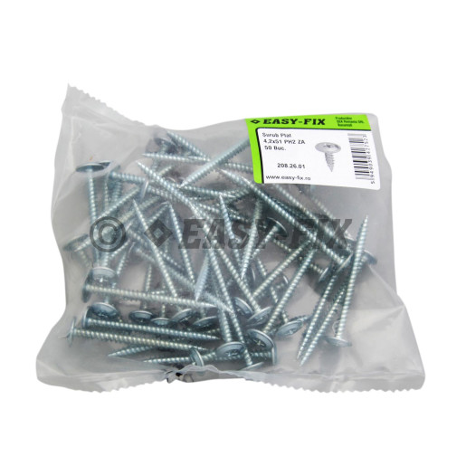 Şurub cap plat dublu filet 4,2x51 ZA - PH2 (50 buc)