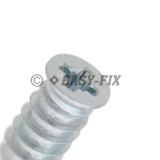 Euroşurub cap înecat Dk 8,0mm - 6,3x15 PZ2 Zincat Alb (100 buc)