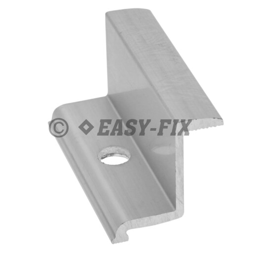 Clema capat pentru fixare module fotovoltaice h 30x60mm - Aluminiu - 4 buc/ punga