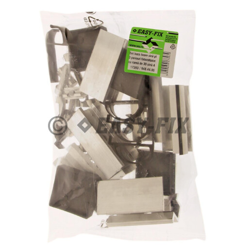 Set Baza pentru fixare 3 panouri fotovoltaice 30mm sina/ profil tip A