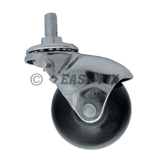 Rotilă Ø40 mm cu bilă şi şurub BC40-M8x15 Negru