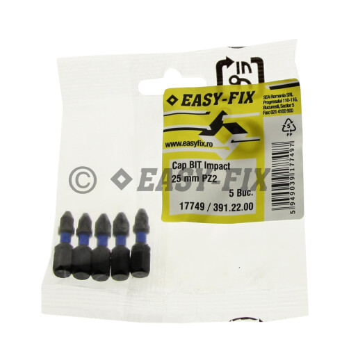 Cap surubelnita impact - BIT 25 mm Phillips PZ2  - 5buc/punga 