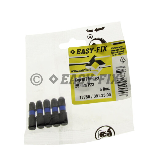 Cap surubelnita impact - BIT 25 mm Phillips PZ3  - 5buc/punga 