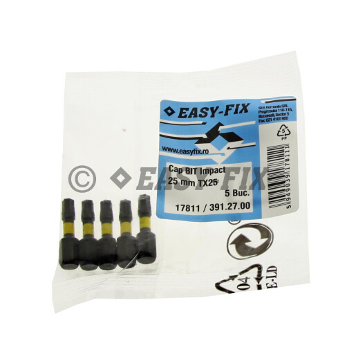 Cap surubelnita impact - BIT 25 mm Torx - TX25 - 5buc/punga 
