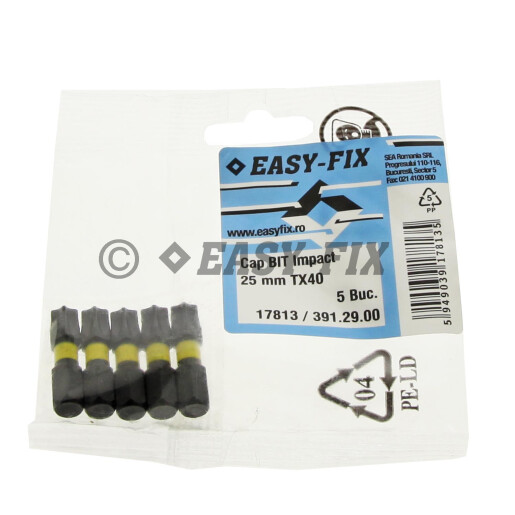 Cap surubelnita impact - BIT 25 mm Torx - TX40 - 5buc/punga 