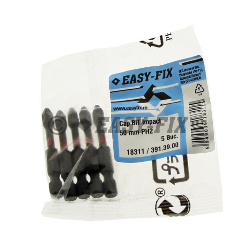 Cap surubelnita impact - BIT 50 mm Phillips PH2  - 5buc/punga 