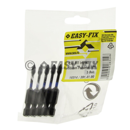 Cap surubelnita impact - BIT 50 mm Phillips PZ1  - 5buc/punga 