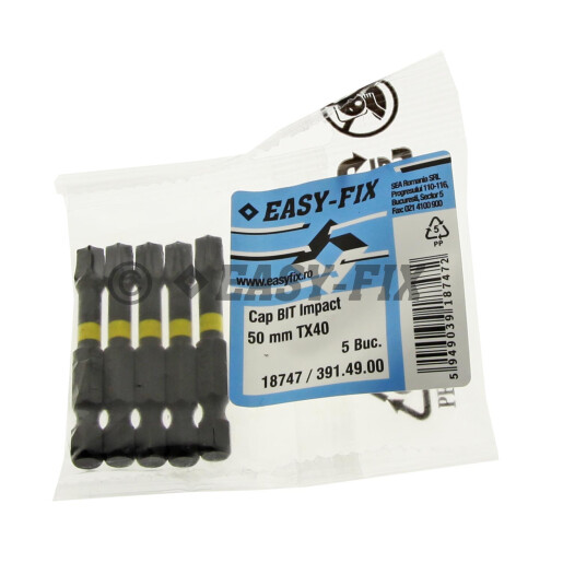 Cap surubelnita impact - BIT 50 mm Torx - TX40 - 5buc/punga 