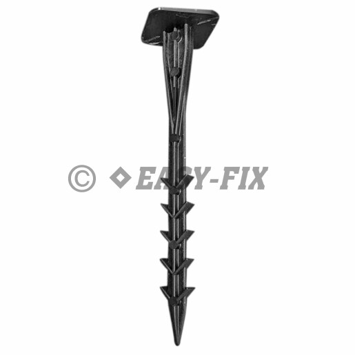 Ancora pentru folie agrotextila 40x40xL180mm  - 25 bucati/ punga - Negru 
