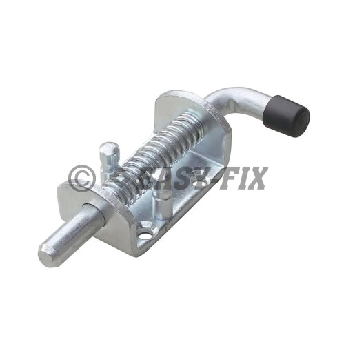 Zavor pentru porti L170mm cu arc - Zincat Alb