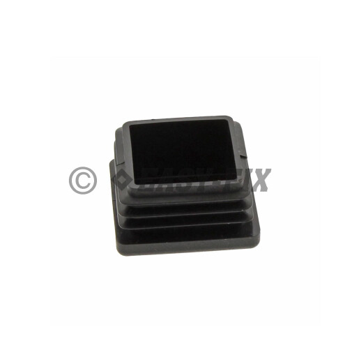 Capac plastic pentru teava patrata  15 x 15 mm - Negru 