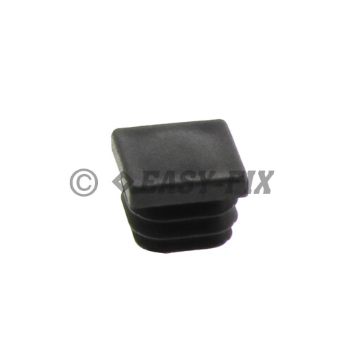 Capac plastic pentru teava patrata  20 x 20 mm - Negru 