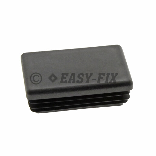 Capac plastic pentru teava rectangulara 40 x 30 mm - Negru