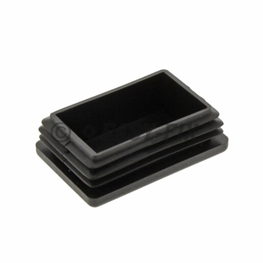 Capac plastic pentru teava rectangulara 50 x 30 mm - Negru