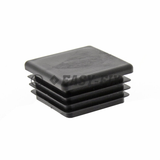 Capac plastic pentru teava patrata  30 x 30 mm - Negru 
