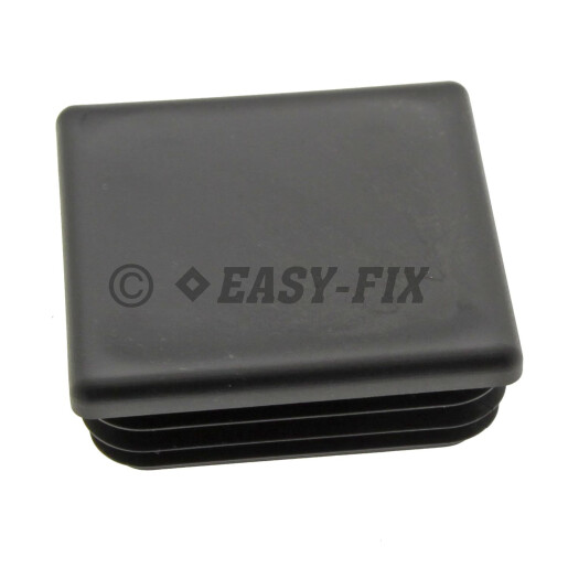 Capac plastic pentru teava patrata 100 x100 mm - Negru
