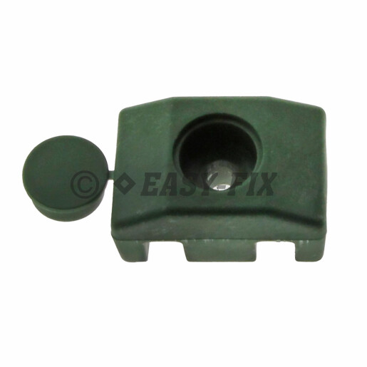 Set clema plastic pentru prindere panouri bordurate gard 40x30 - Verde