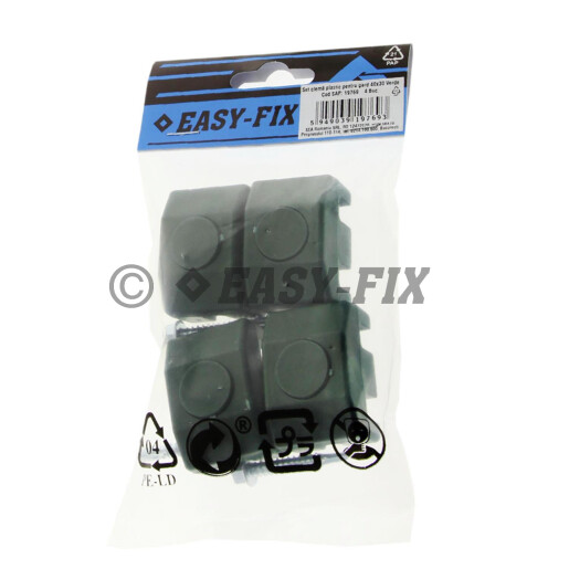 Set clema plastic pentru prindere panouri bordurate gard 40x30 - Verde