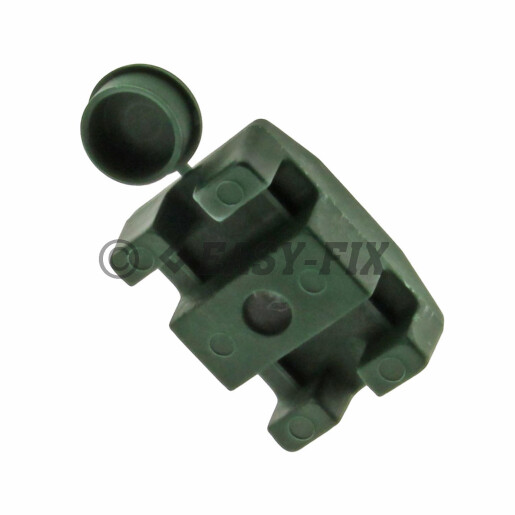 Set clema plastic pentru prindere panouri bordurate gard 40x30 - Verde