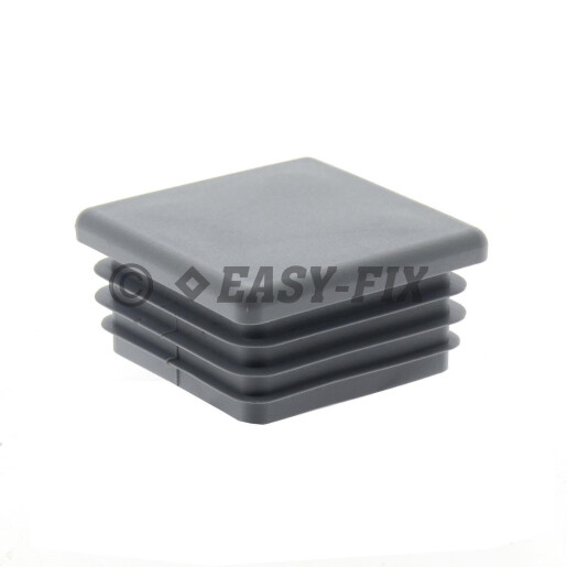 Capac plastic pentru teava patrata  50 x 50 mm - Gri RAL 7024