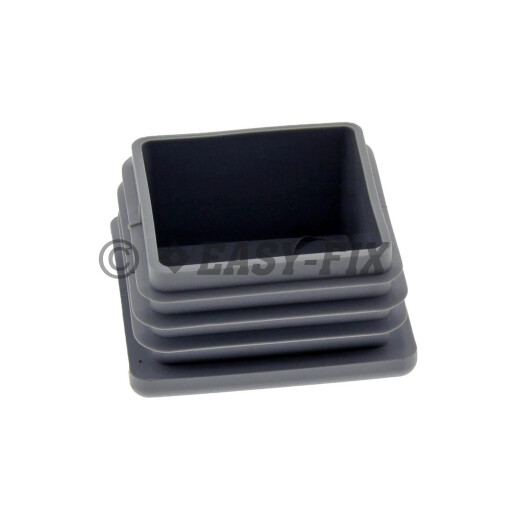 Capac plastic pentru teava patrata  50 x 50 mm - Gri RAL 7024