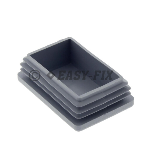 Capac plastic pentru teava rectangulara 100 x 50 mm - Gri RAL 7024
