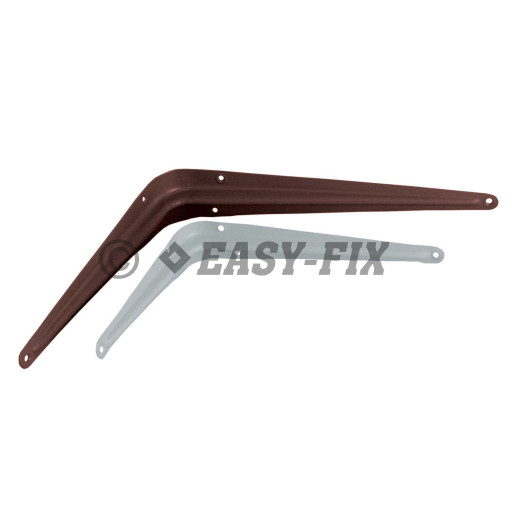 Consolă tablă L pentru etajere 300x350x50mm - Albă