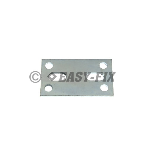 Plăcută oţel cu găuri tip I  50x30x2 mm ZA (50 buc)