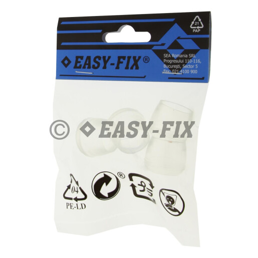 Protectie pentru picior metalic scaun Ø18mm - Transparent (4 bucati)