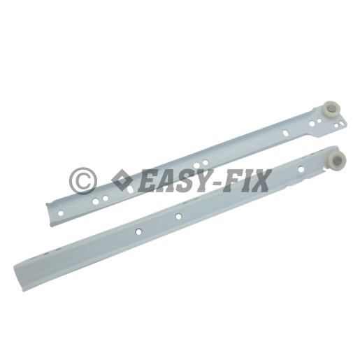Sină glisare sertare 450mm Albă