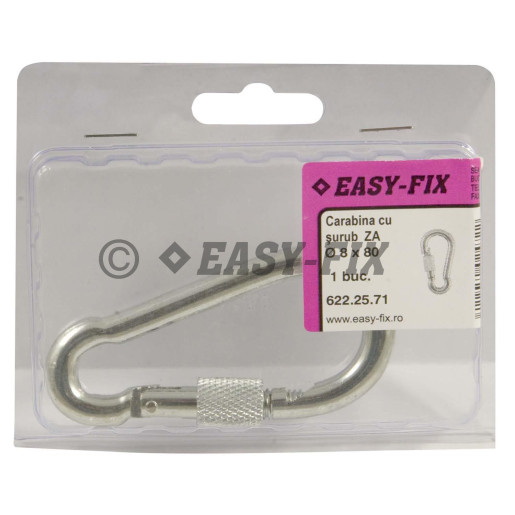 Carabină cu şurub DIN 5299D - Ø 8 x 80mm ZA