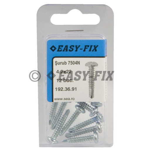 Şurub autoforant cap bombat DIN 7504N - 4,2x22 ZA PH2