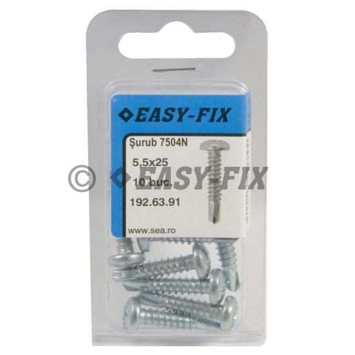 Şurub autoforant cap bombat DIN 7504N - 5,5x 25 ZA PH3
