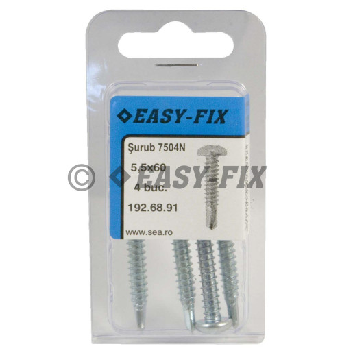 Şurub autoforant cap bombat DIN 7504N - 5,5x 60 ZA PH3