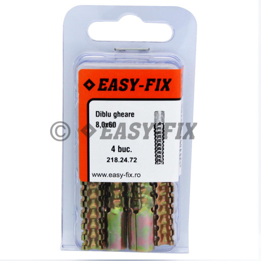 Diblu metalic cu gheare 8,0x60 mm ZG