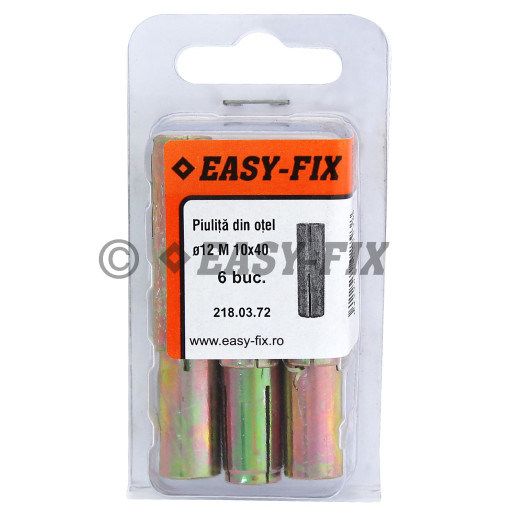 Piuliţă expandabilă din oţel Ø12mm - M10 x 40mm ZG