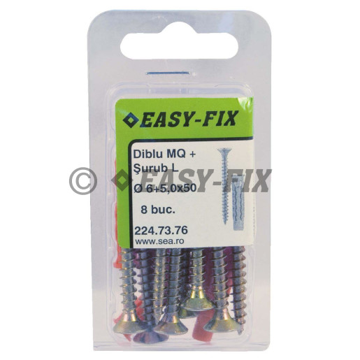 Diblu NY MQ Ø 6 x30 şi Şurub L 5,0x50